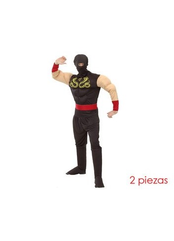Disfraz Ninja musculoso para hombre