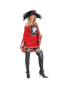 Disfraz de Mosquetera rojo sexy