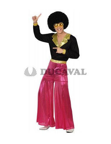 Disfraz de Disco hombre rosa