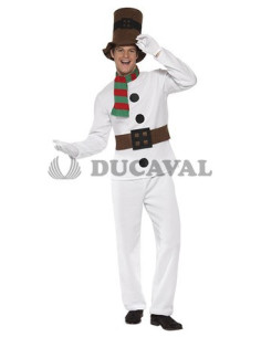 Disfraz de Muñeco de Nieve Blanco para Fiestas y Eventos