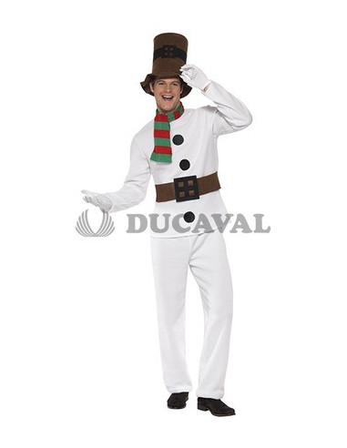 Disfraz de Muñeco de Nieve Blanco para Fiestas y Eventos