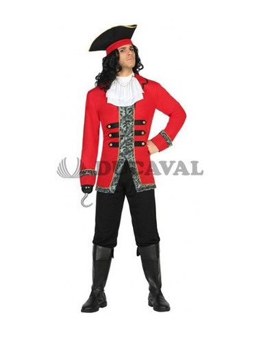 Disfraz de Pirata rojo - Disfraces Ducaval