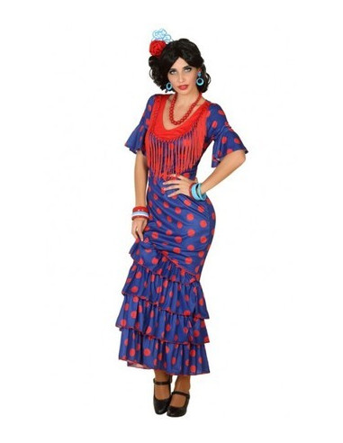 Disfraz de Flamenca azul