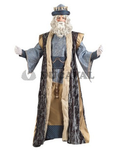 Disfraz de Rey Mago Melchor de lujo para brillar en Navidad