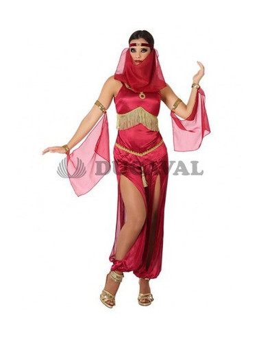 Disfraz árabe rojo mujer
