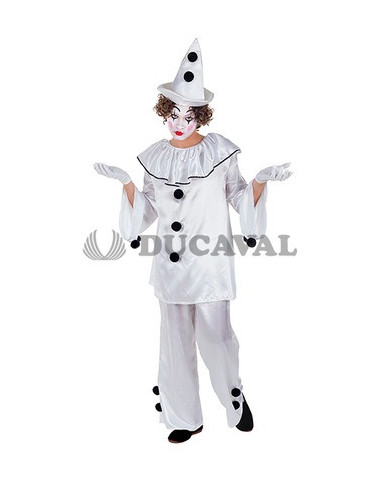 Disfraz pierrot blanco