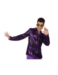 Disfraz de Chaqueta disco brillo morada