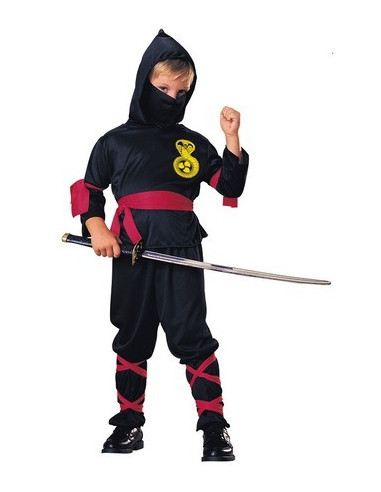 Disfraz de Ninja negro infantil