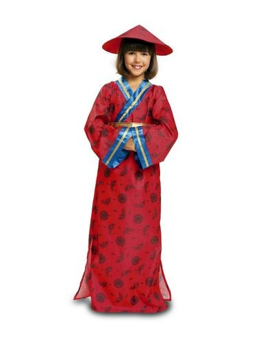 Disfraz de China rojo