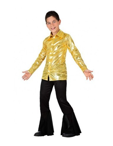 Disfraz de Disco dorado niño