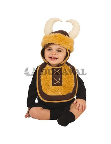 Disfraz de Babero Vikingo bebé