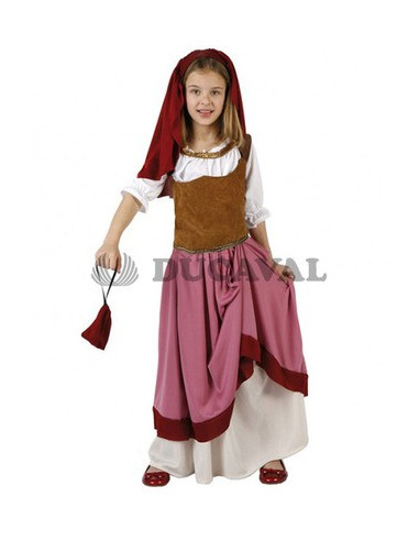 Disfraz mesonera rosa infantil
