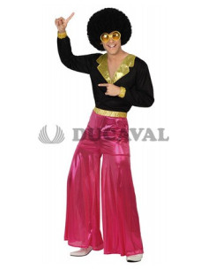 Disfraz de Disco hombre rosa