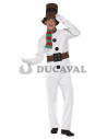 Disfraz de Muñeco de Nieve Blanco para Fiestas y Eventos