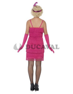 Disfraz de Charlestón rosa