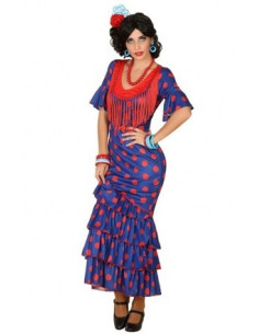 Disfraz de Flamenca azul