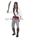 Disfraz pirata pantalón rayas