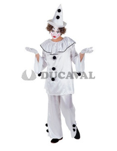 Disfraz pierrot blanco
