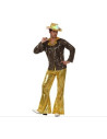 Disfraz de Disco dorado adulto