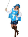 Disfraz de Mosquetera azul