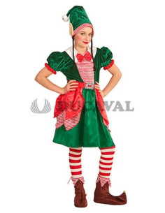 Disfraz de Elfo Ayudante de Papá Noel para Navidad