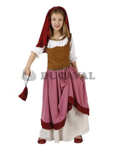 Disfraz mesonera rosa infantil