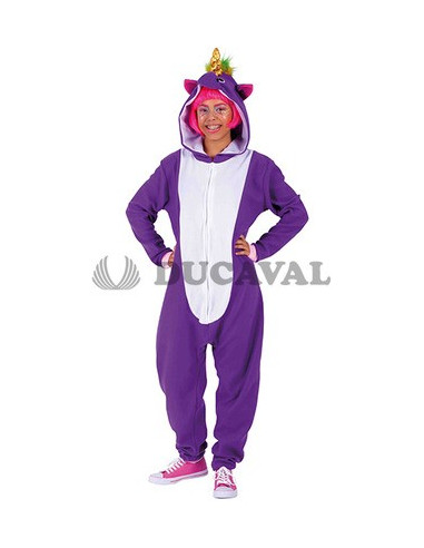 Disfraz unicornio morado adulto - Disfraces Ducaval