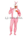 Disfraz de Conejo rosa adulto