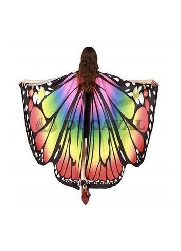 ▷ Comprar Alas mariposa multicolor con marabú rosa de disfraz
