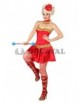 Disfraz de majorette rojo
