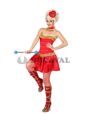 Disfraz de majorette rojo