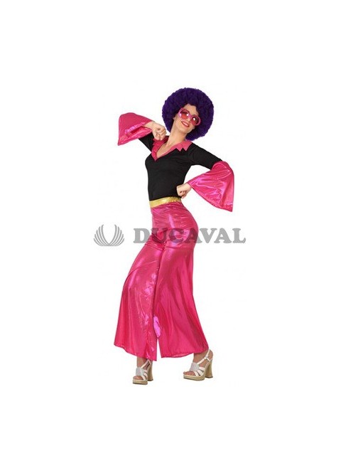 Disfraz de Disco mujer rosa