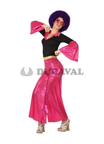 Disfraz de Disco mujer rosa