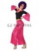 Disfraz de Disco mujer rosa