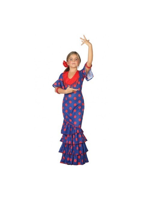 Disfraz de Flamenca azul