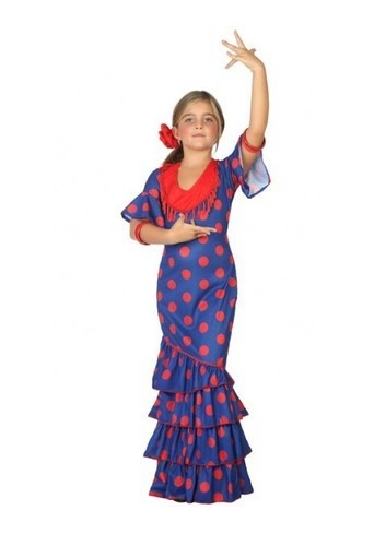 Disfraz de Flamenca azul