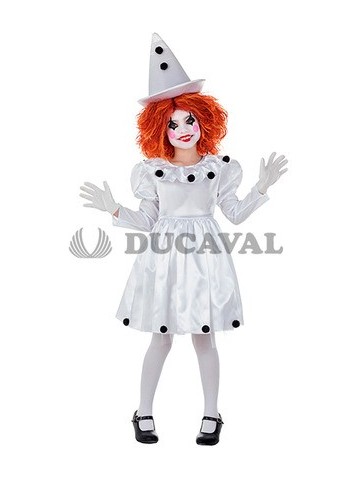 Disfraz Vestido Pierrot - Disfraces Ducaval