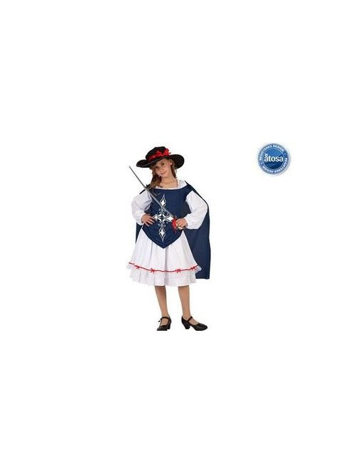 Disfraz de Mosquetera azul