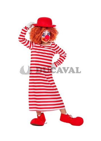Disfraz de Payaso Largo - Disfraces Ducaval