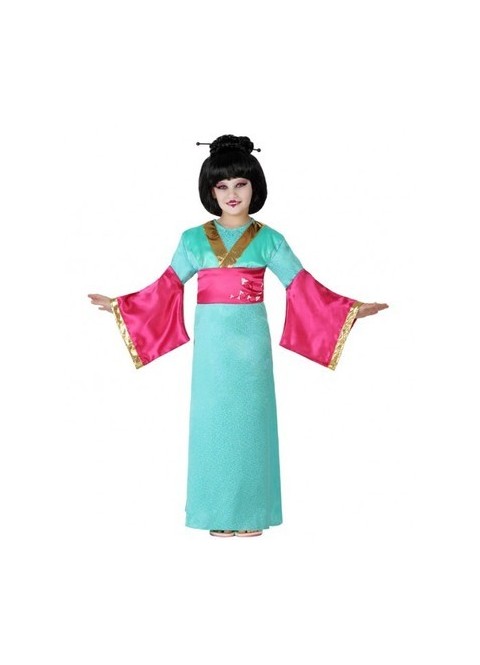 Disfraz de Geisha azul