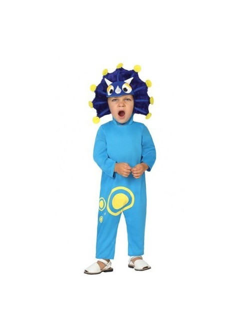 Disfraz de Dragon azul bebé