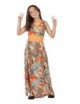 Disfraz de Hippie niña naranja