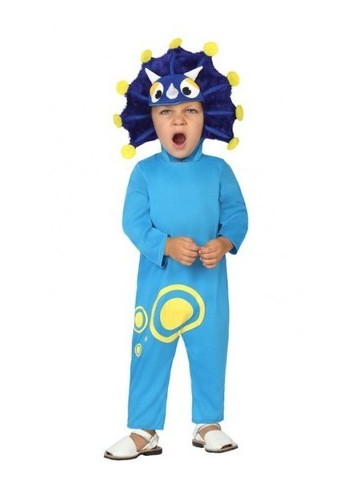 Disfraz de Dragon azul bebé