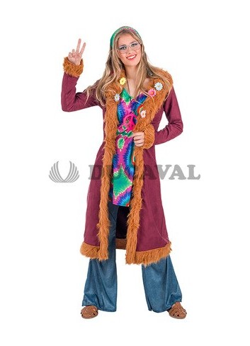 Disfraz Hippie Mujer Conjunto Años 70 Ropa Hippie Mujer Con