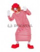 Disfraz payaso rayas largo