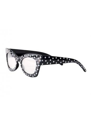 Comprar Gafas Lunares Negras y Blancos - Complementos años 50-60 (Grease)