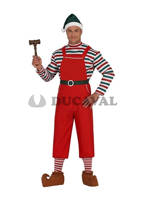Disfraz de Santa Hombre Trabajador Original para Navidad
