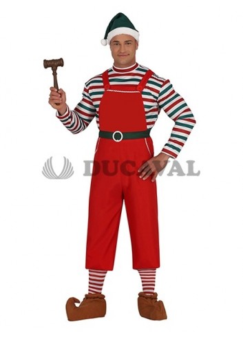 Disfraz de Santa Hombre Trabajador Original para Navidad