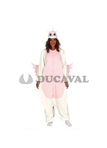 Disfraz unicornio rosa kigurumimi