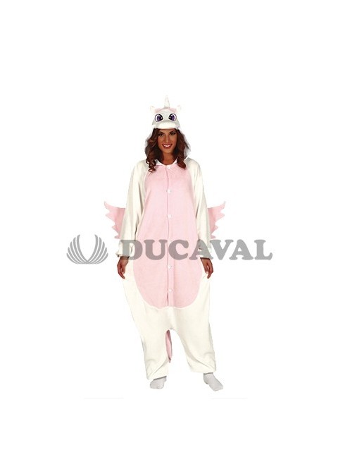 Disfraz unicornio rosa kigurumimi